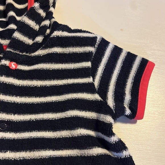 Joules terrycloth hooded onesie 3/6 months - Picture 2 of 7